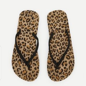 Leopard Flip Flops